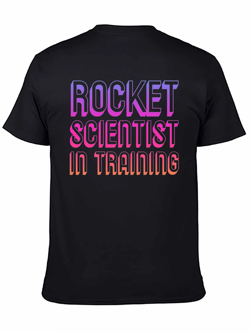 Rocket Scientist In Training Black T-Shirt