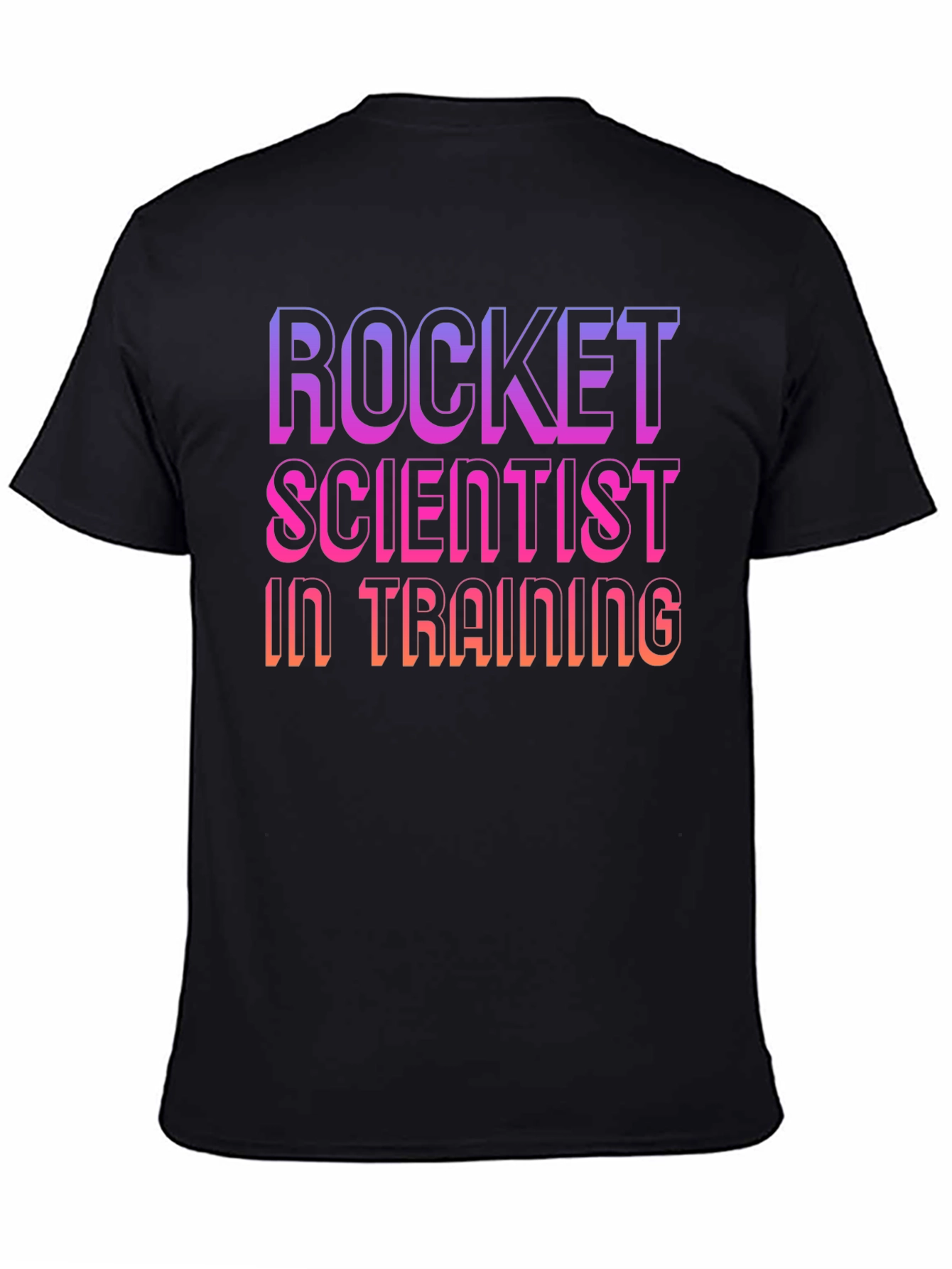 Rocket Scientist In Training Black T-Shirt
