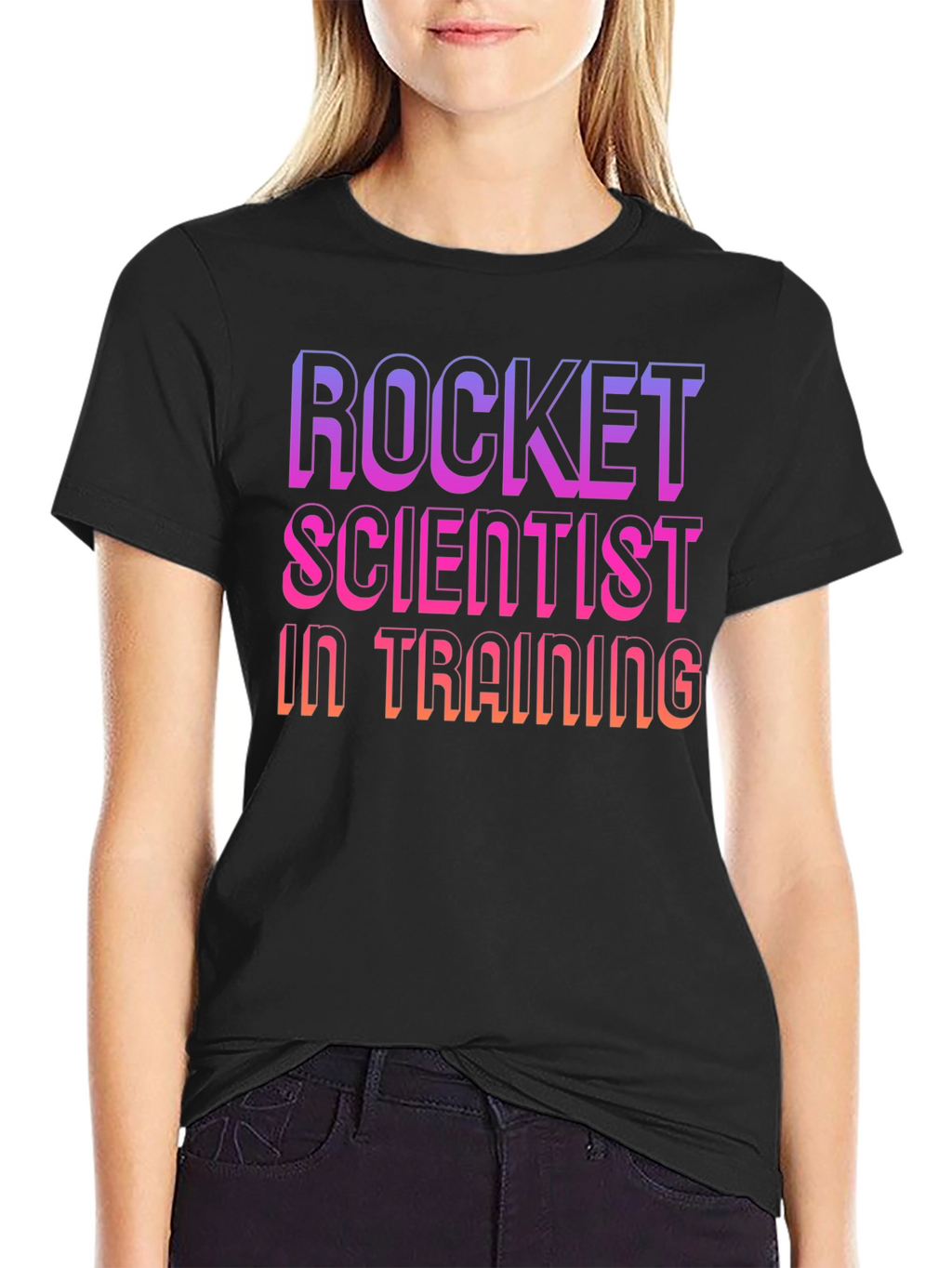 Rocket Scientist In Training Black T-Shirt