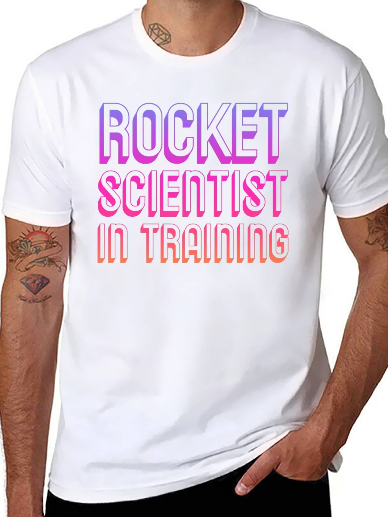 Rocket Scientist In Training Black T-Shirt