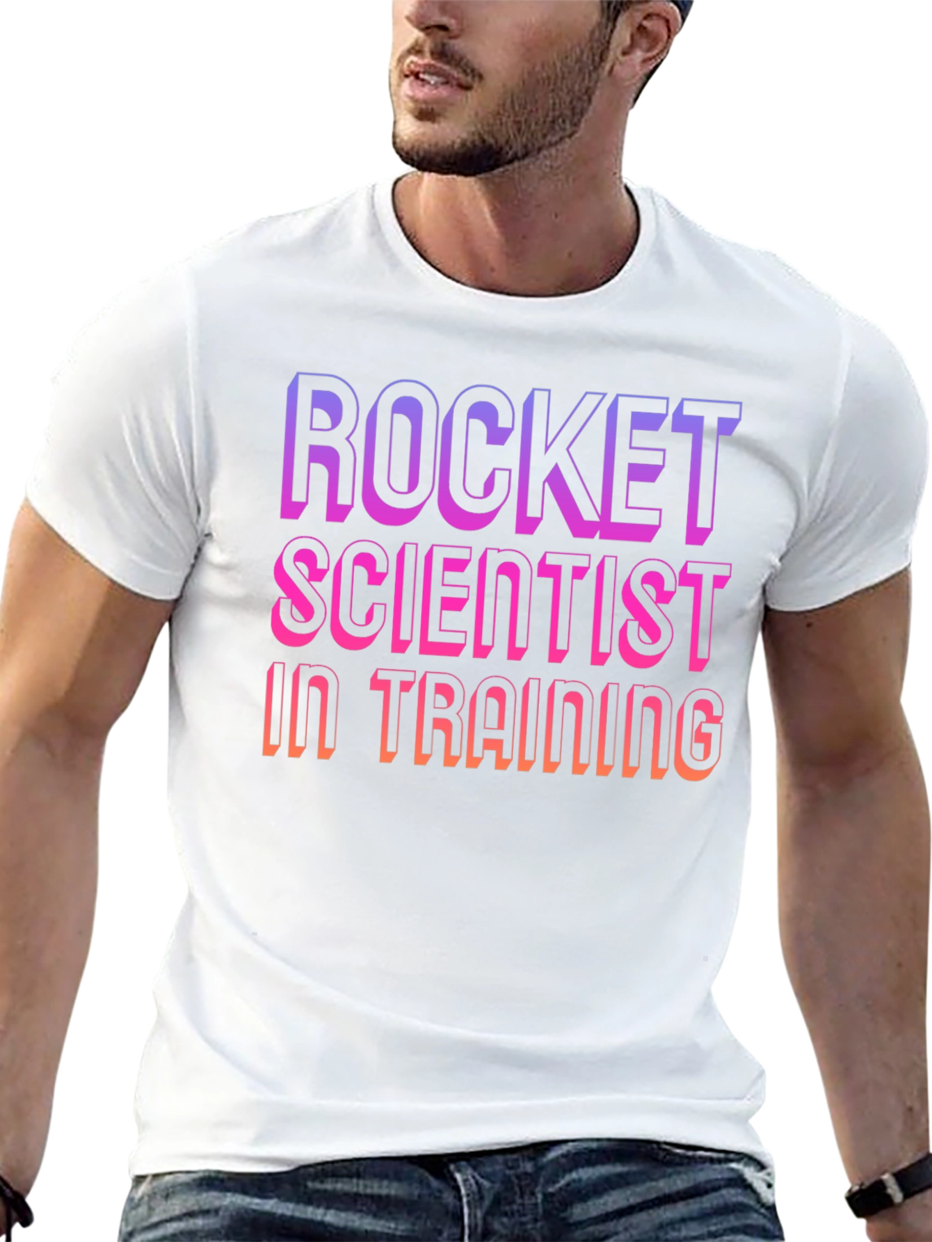 Rocket Scientist In Training Black T-Shirt