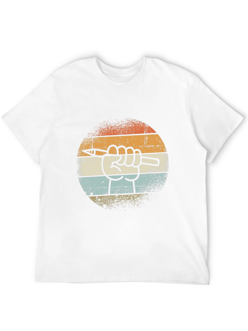 Retro Artist Hand Pencil T-Shirt