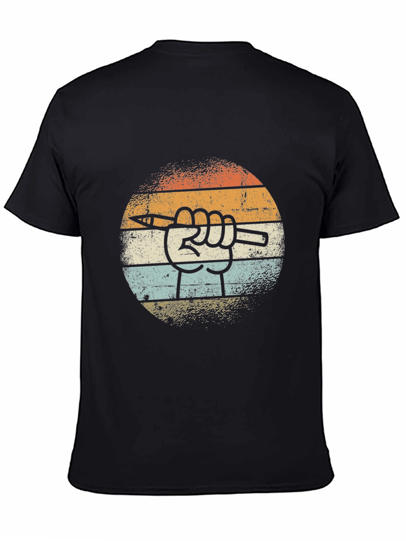 Retro Artist Hand Pencil T-Shirt