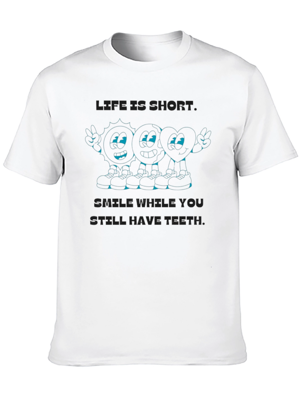 Life is Short Graphic Print T-Shirt