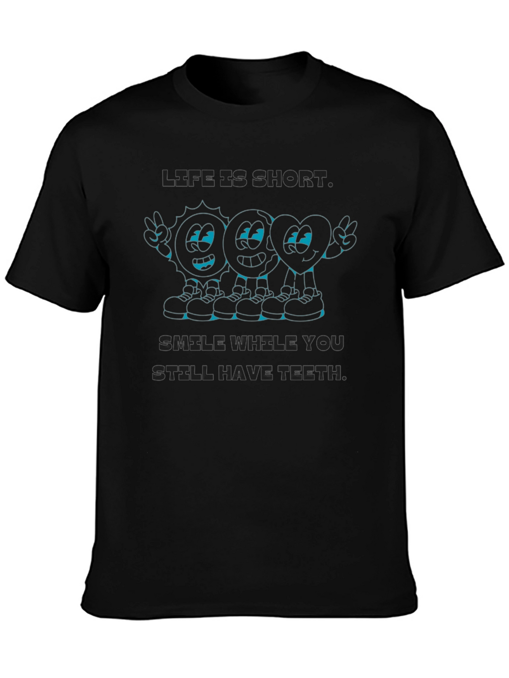 Life is Short Graphic Print T-Shirt