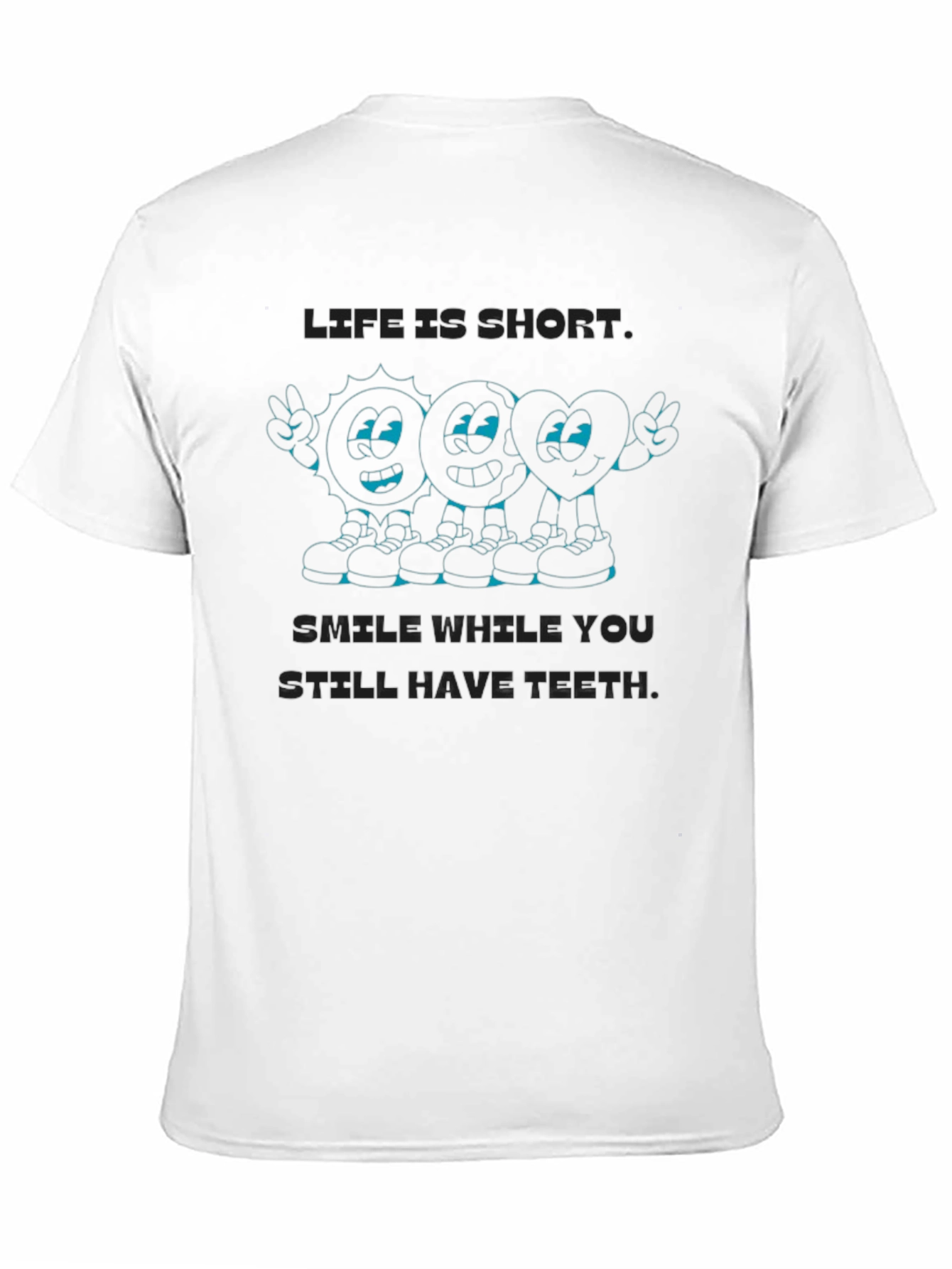 Life is Short Graphic Print T-Shirt