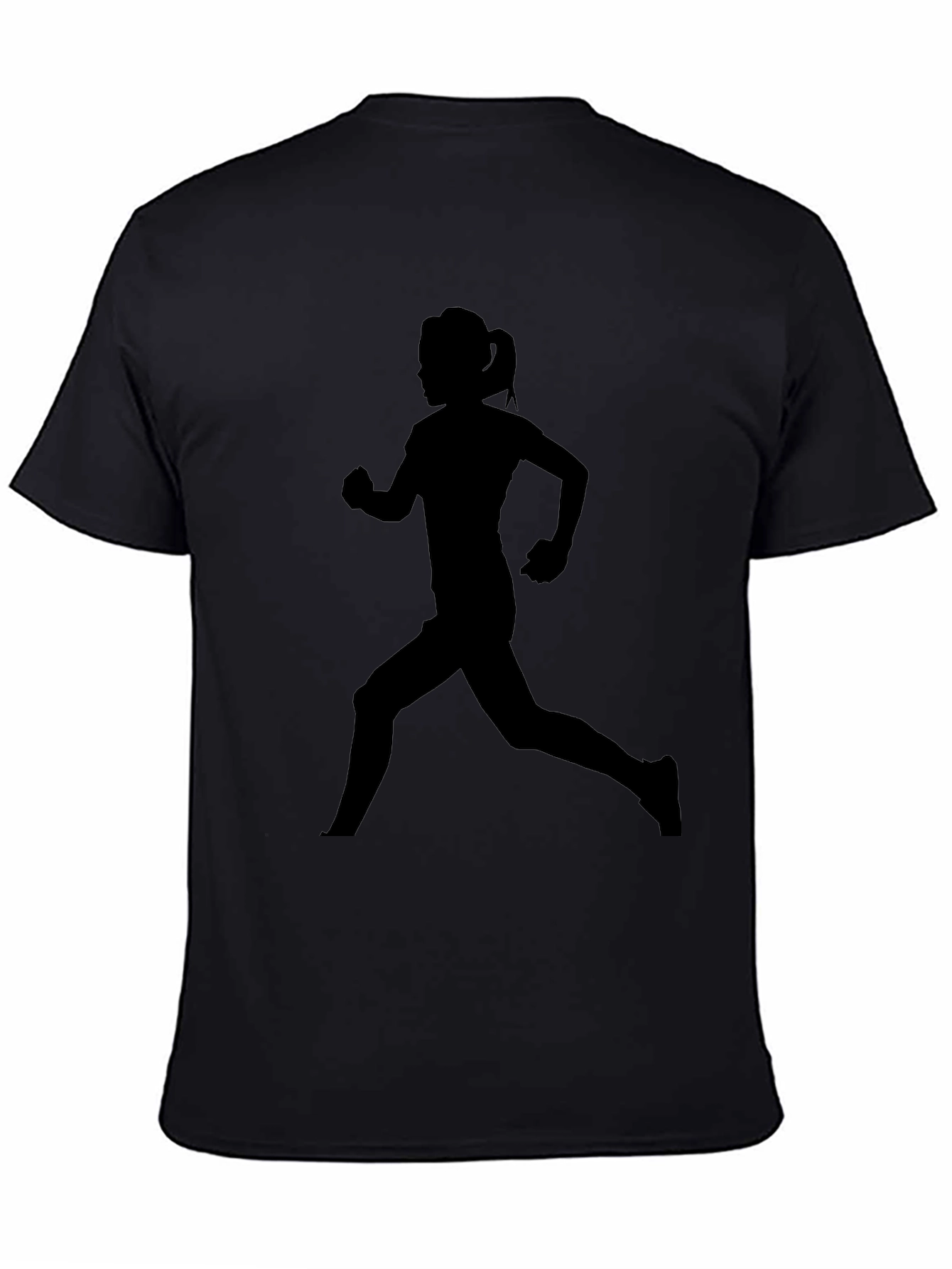 Runner Silhouette Tee - Black Graphic T-Shirt