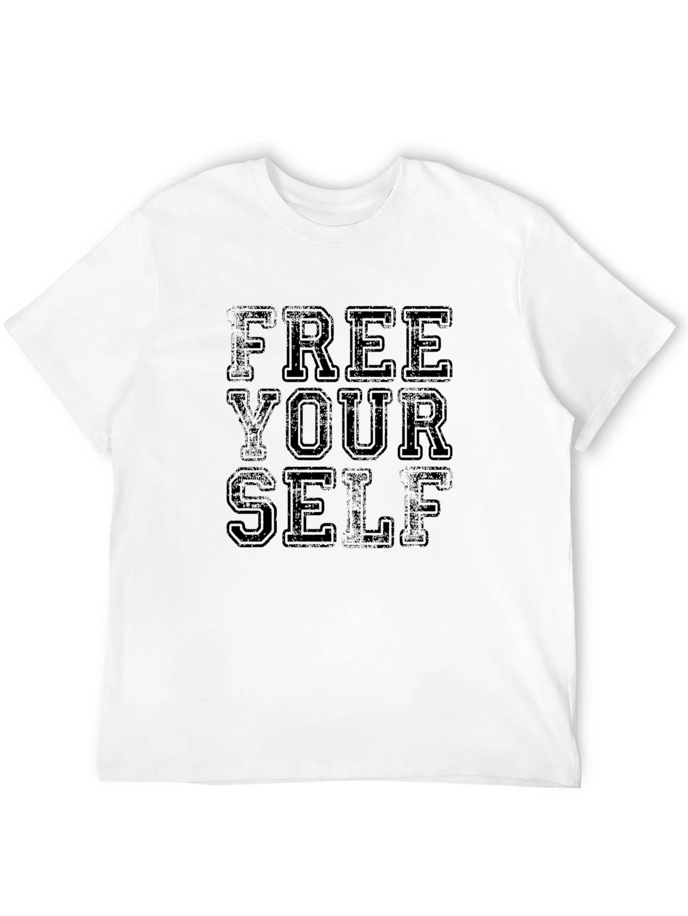 Free Yourself Graphic Tee - Black Cotton