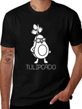 Tulipcado Graphic Tee - Unique Avocado Cartoon