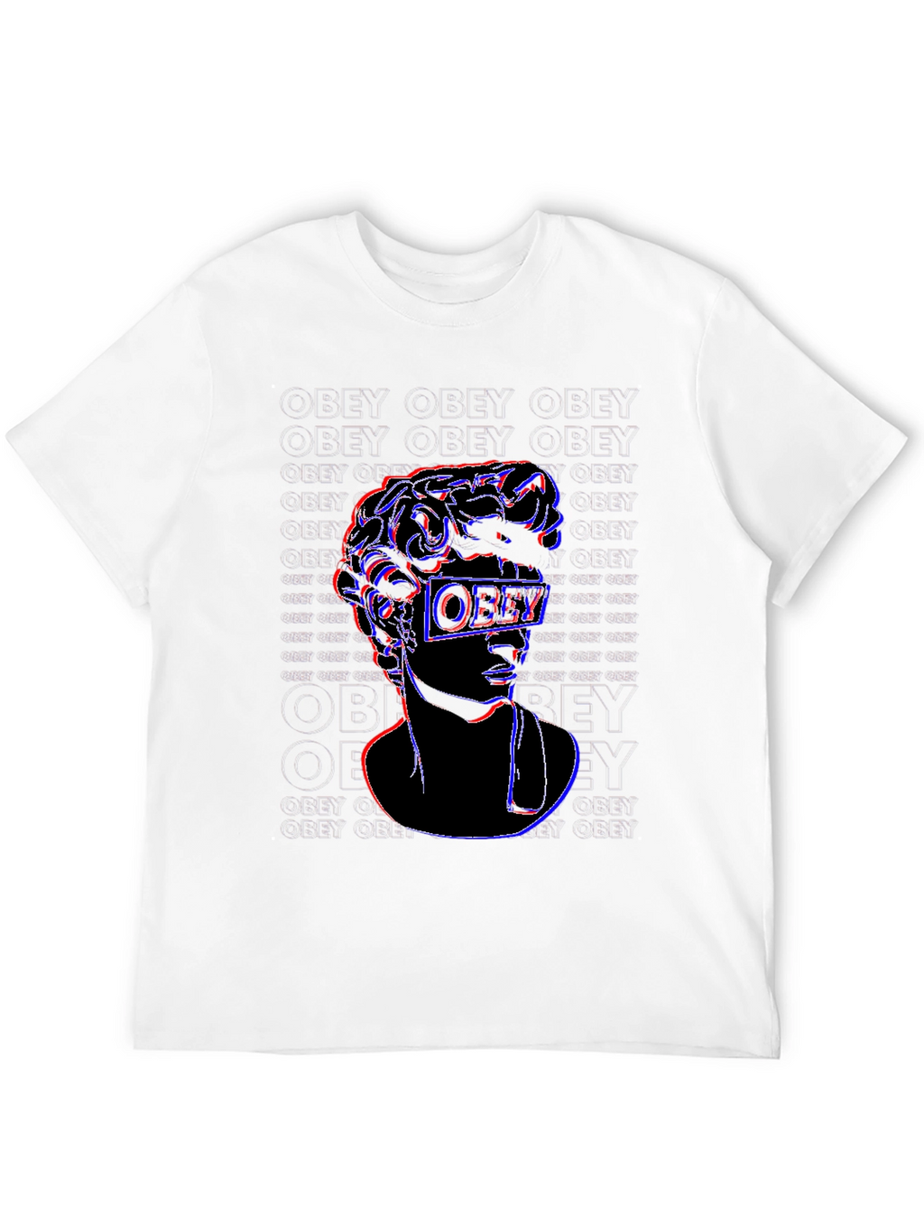 Obey Glitch Graphic Tee - Black Cotton T-Shirt