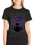 Obey Glitch Graphic Tee - Black Cotton T-Shirt
