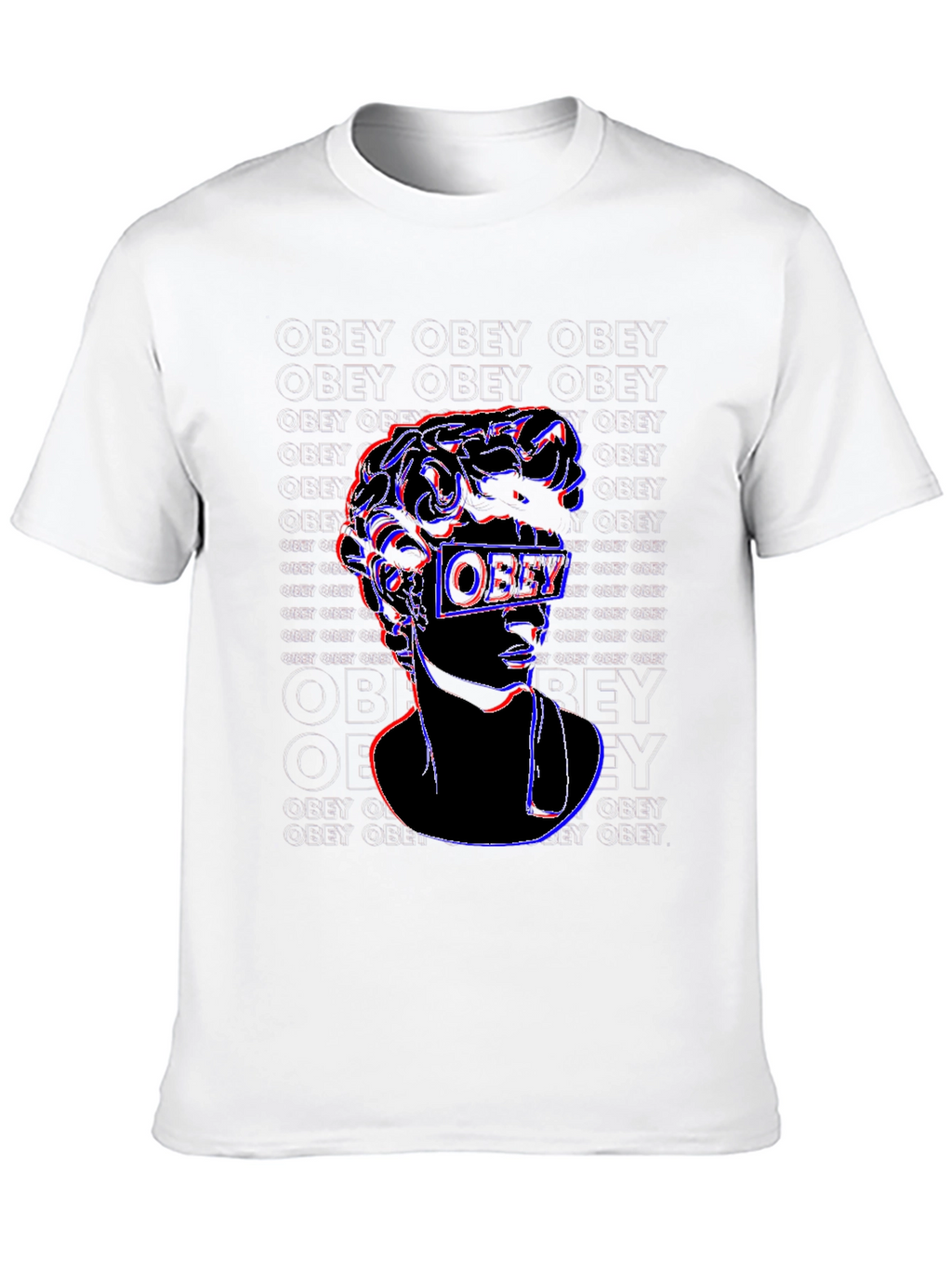 Obey Glitch Graphic Tee - Black Cotton T-Shirt