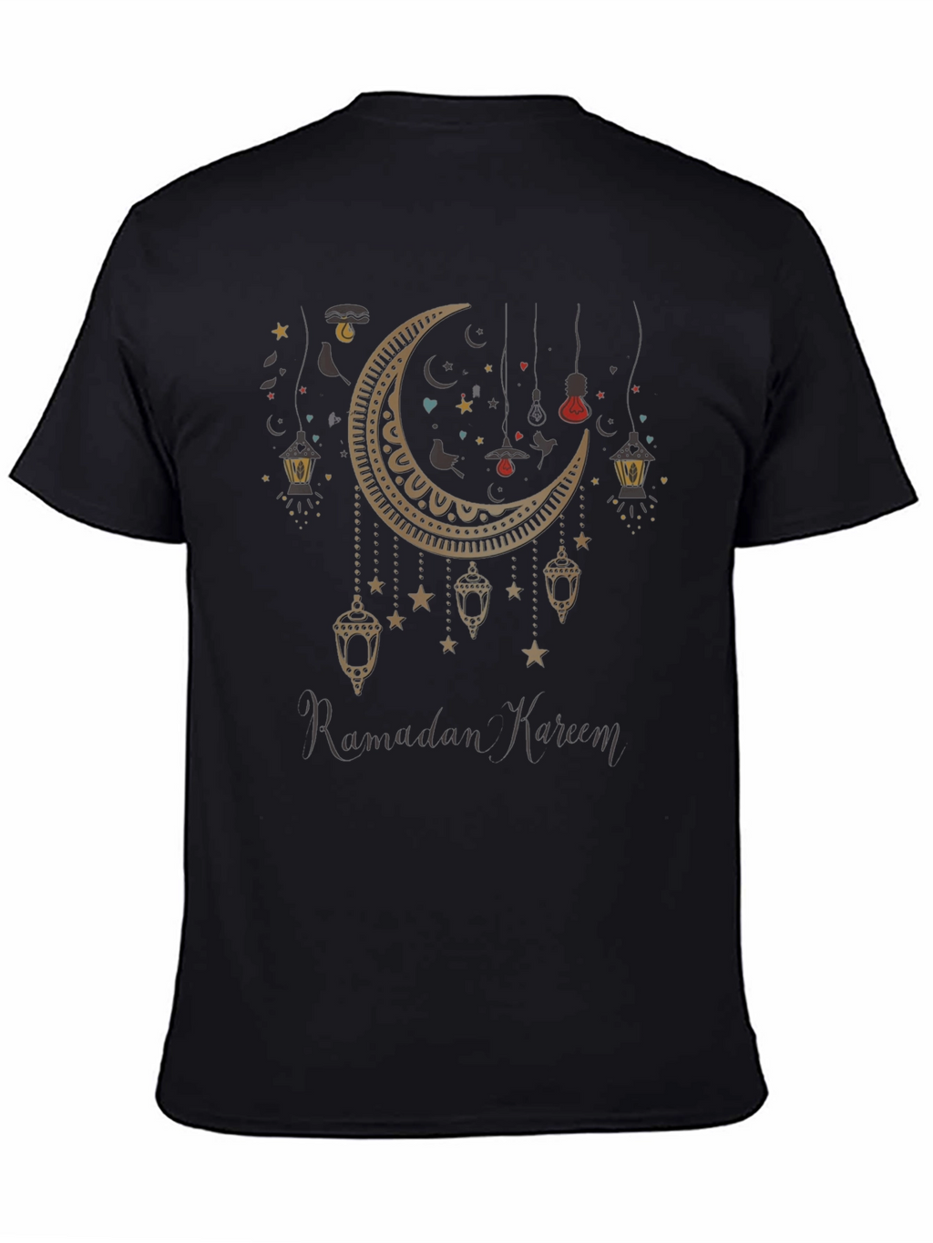 Ramadan Kareem T-Shirt - Crescent Moon Lantern Design
