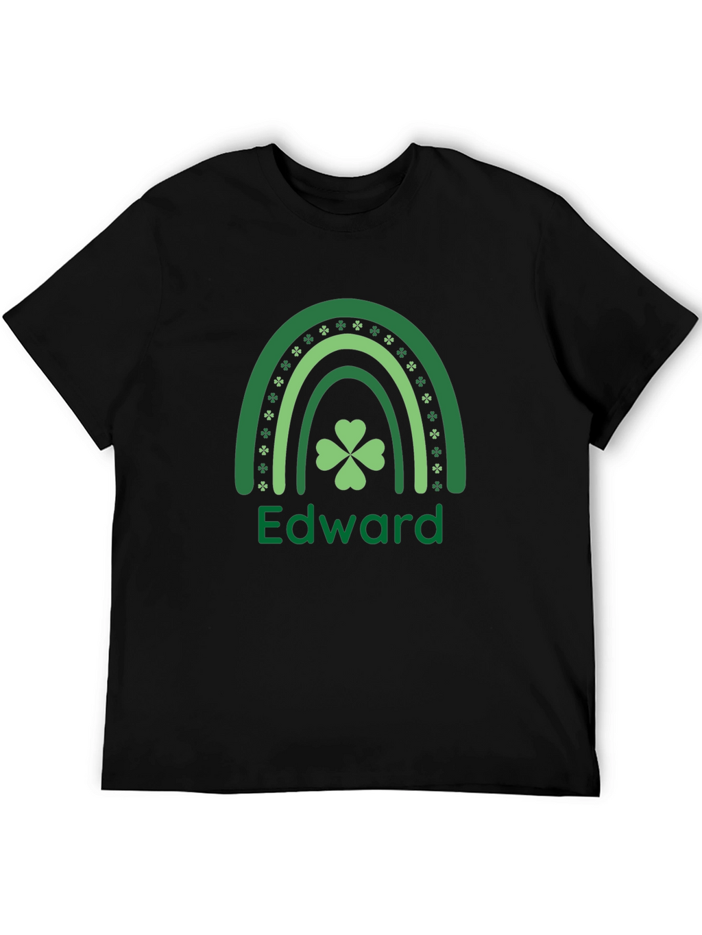 St. Patricks Day Edward Clover Rainbow T-Shirt