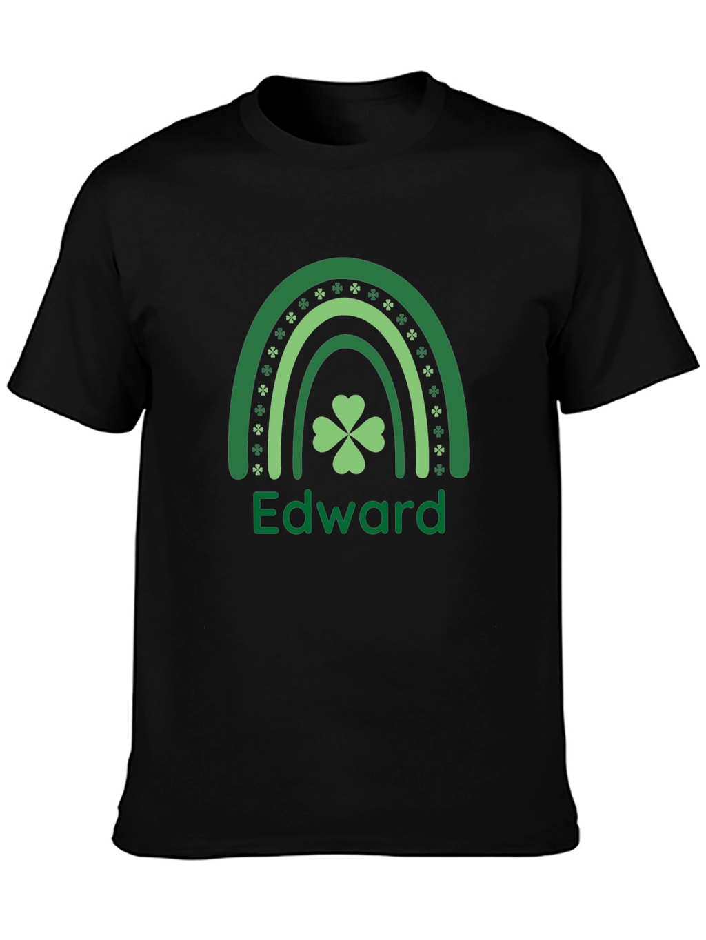 St. Patricks Day Edward Clover Rainbow T-Shirt