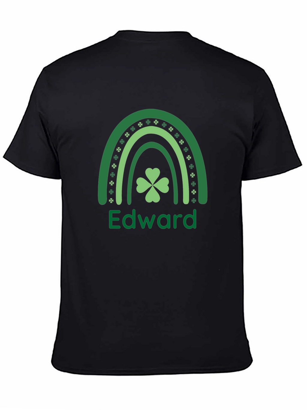 St. Patricks Day Edward Clover Rainbow T-Shirt