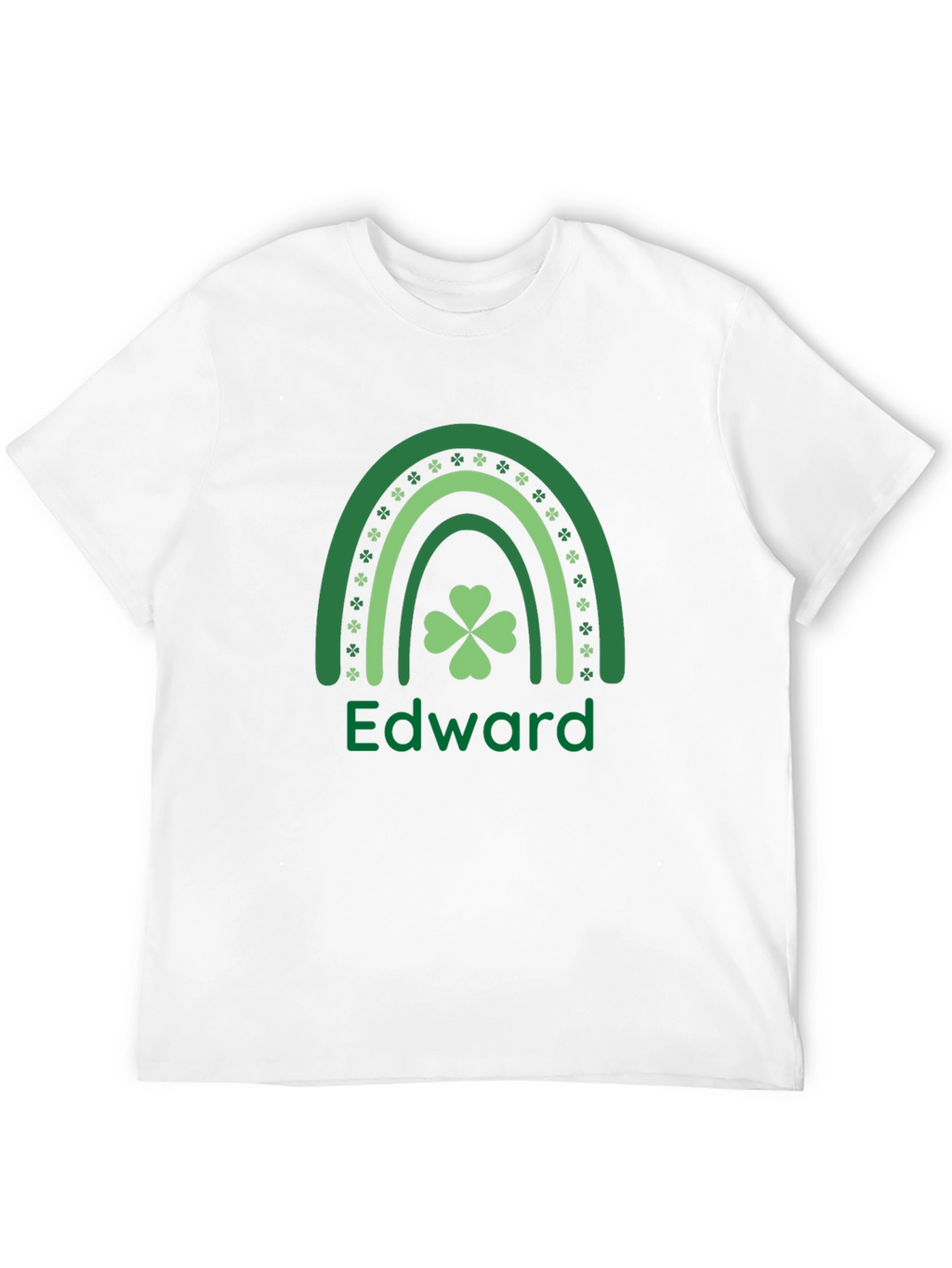 St. Patricks Day Edward Clover Rainbow T-Shirt