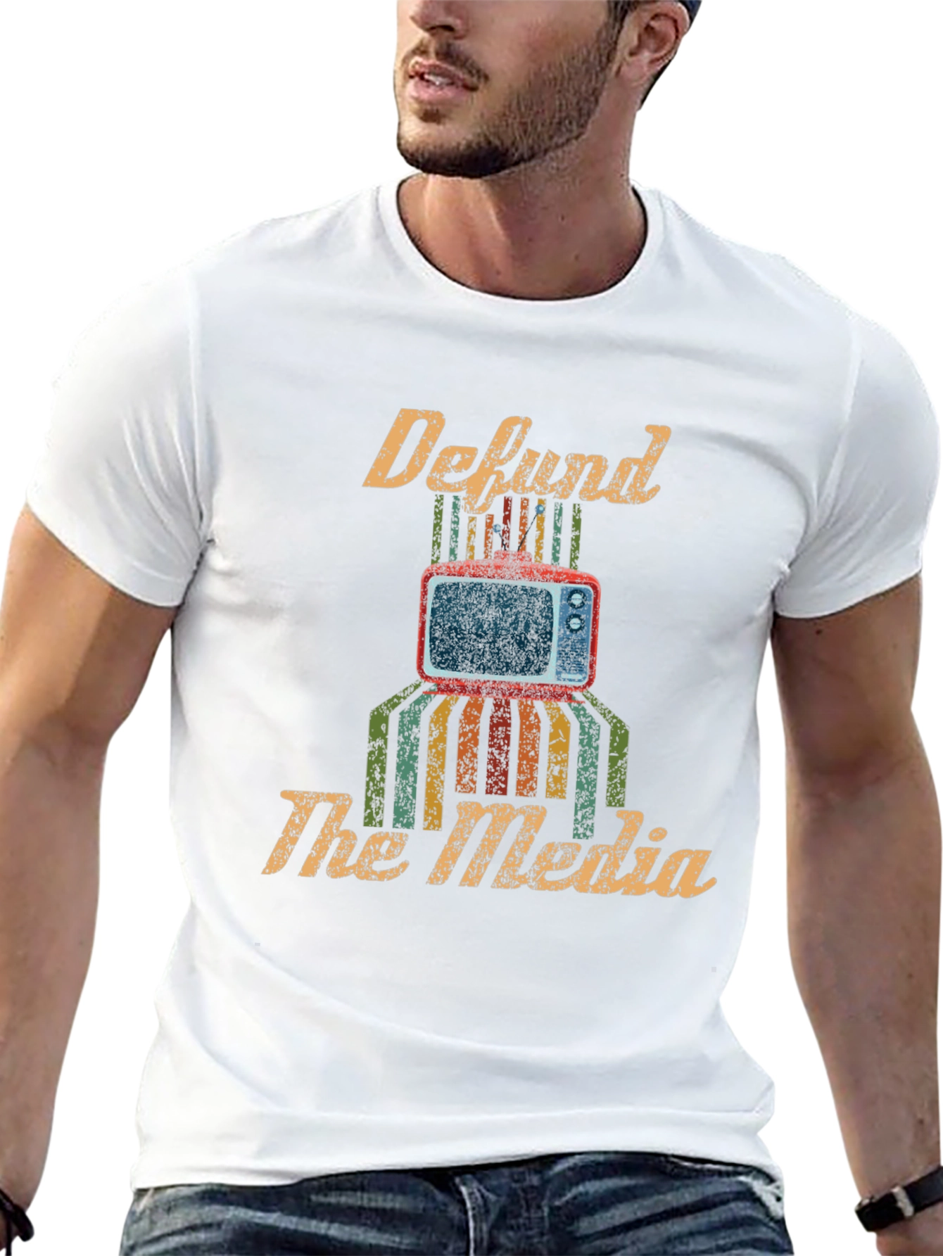 Defund The Media Graphic Tee