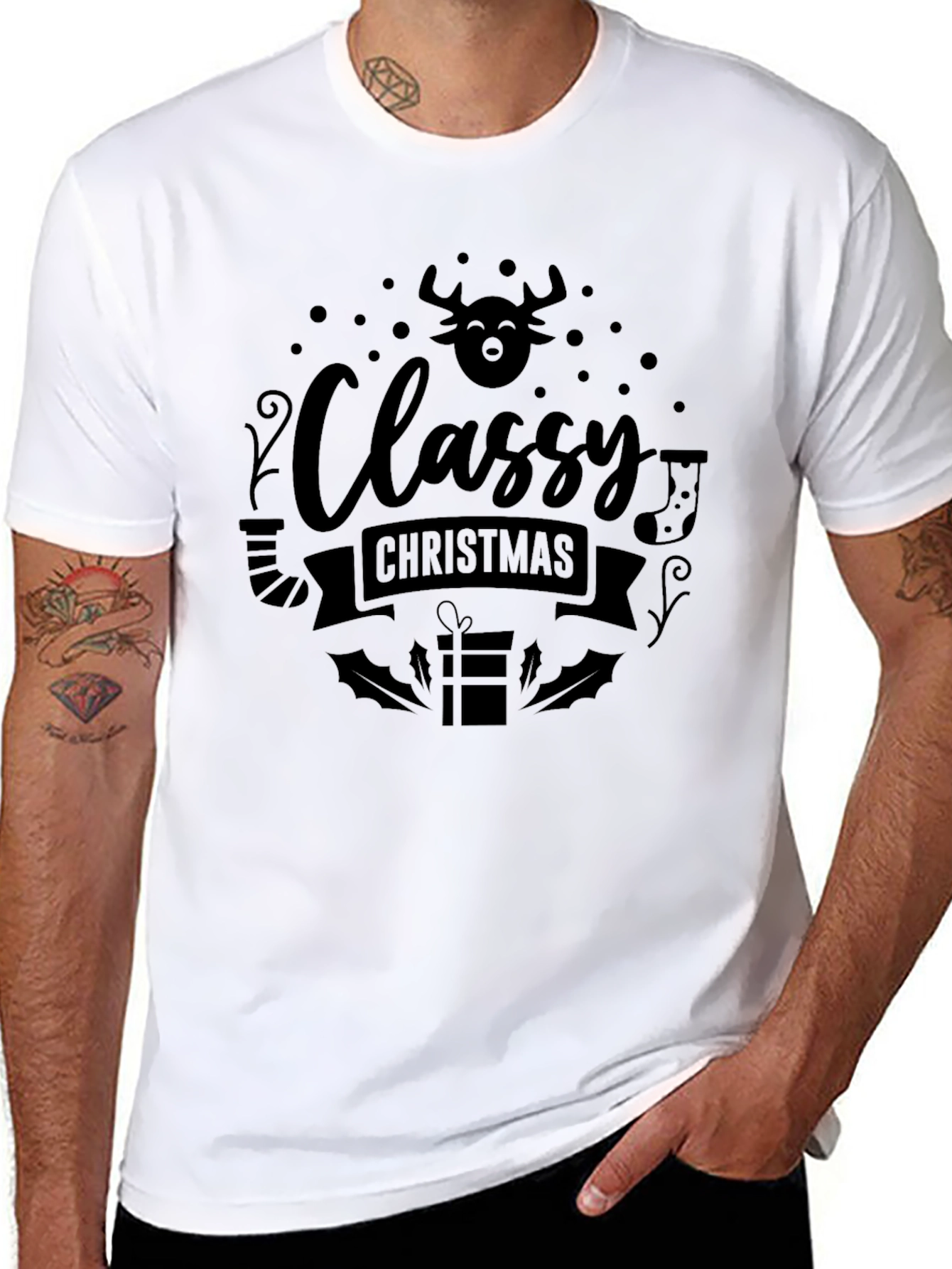 Classy Christmas T-Shirt - Holiday Graphic Tee