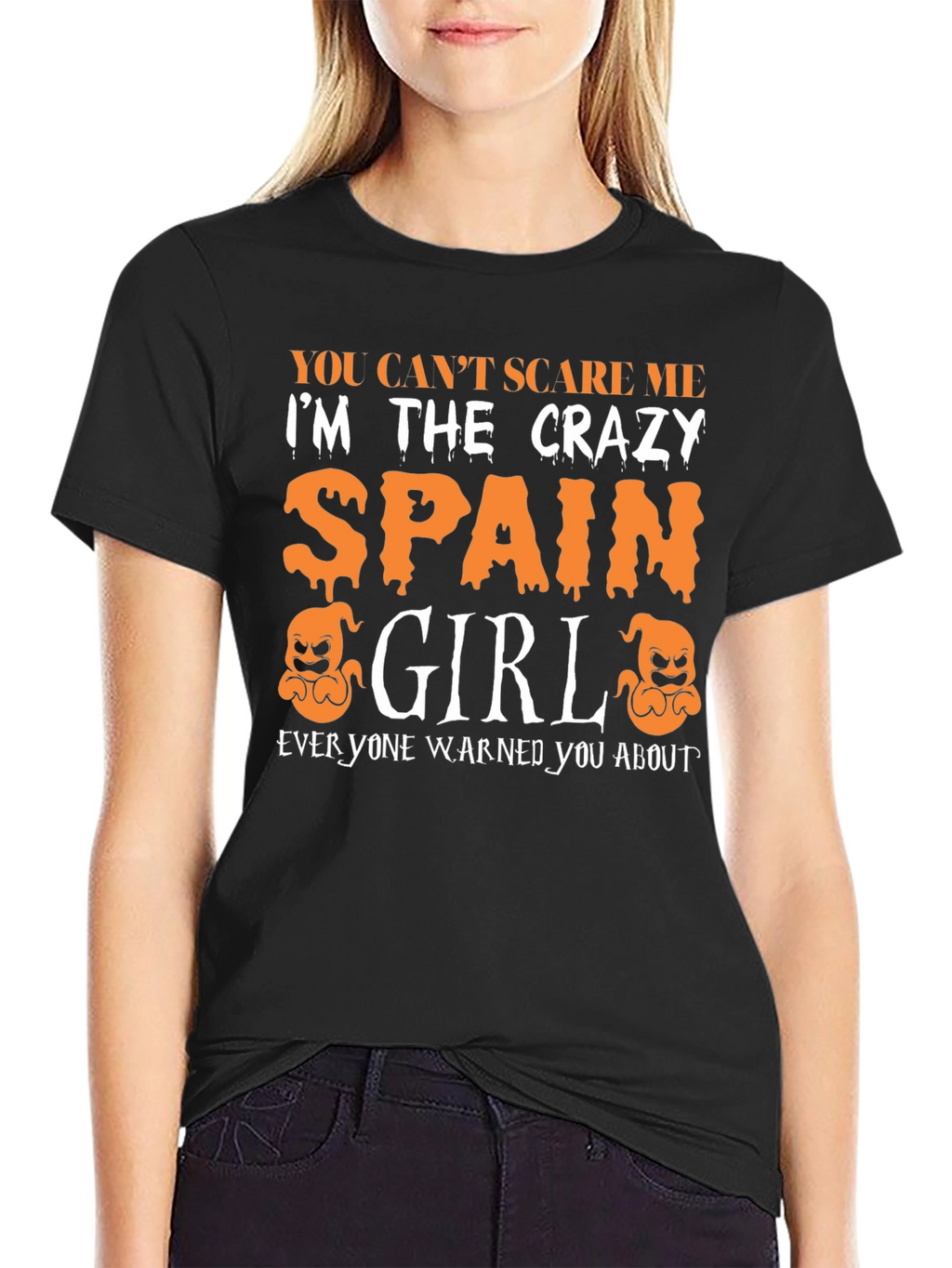 Crazy Spain Girl Halloween T-Shirt