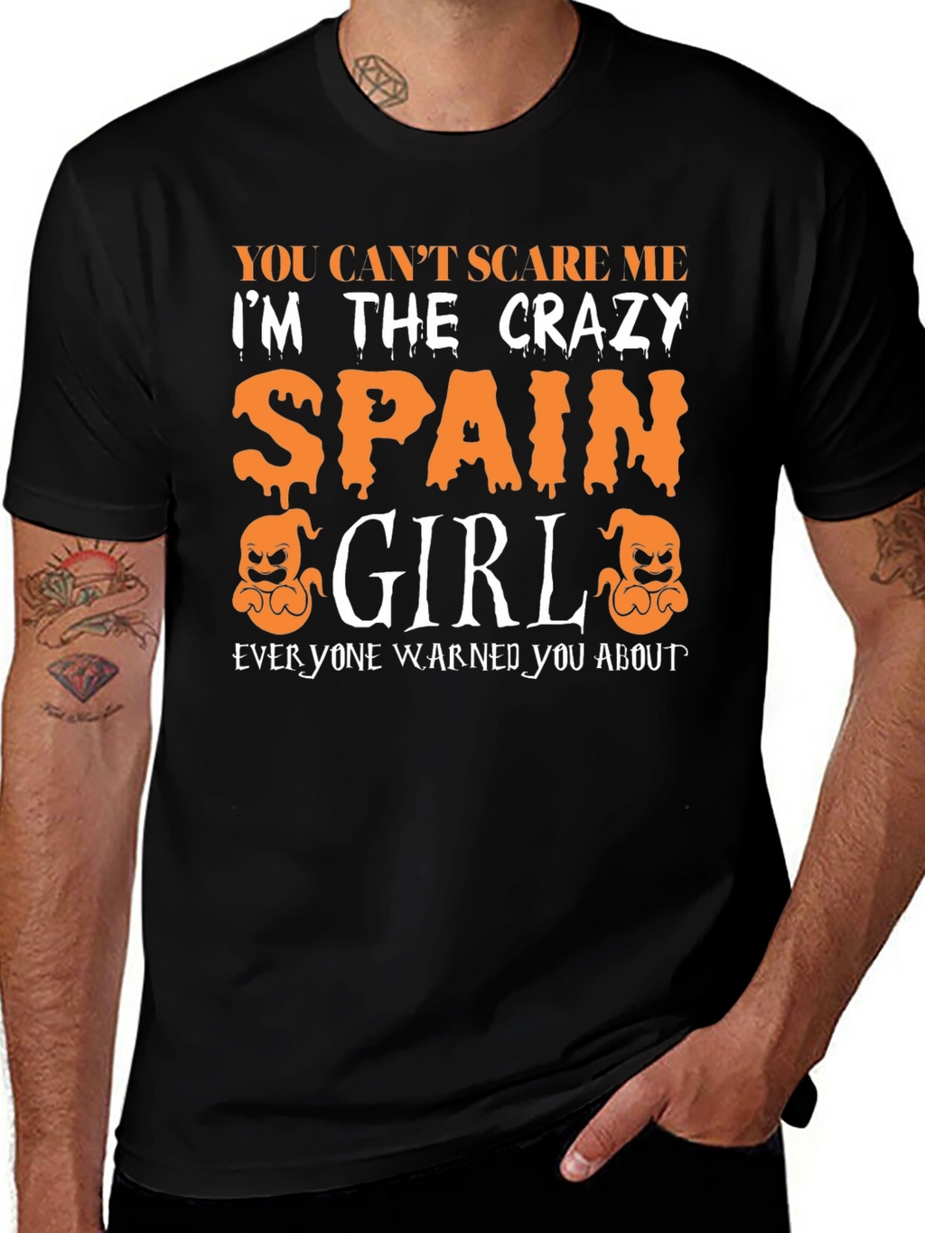 Crazy Spain Girl Halloween T-Shirt