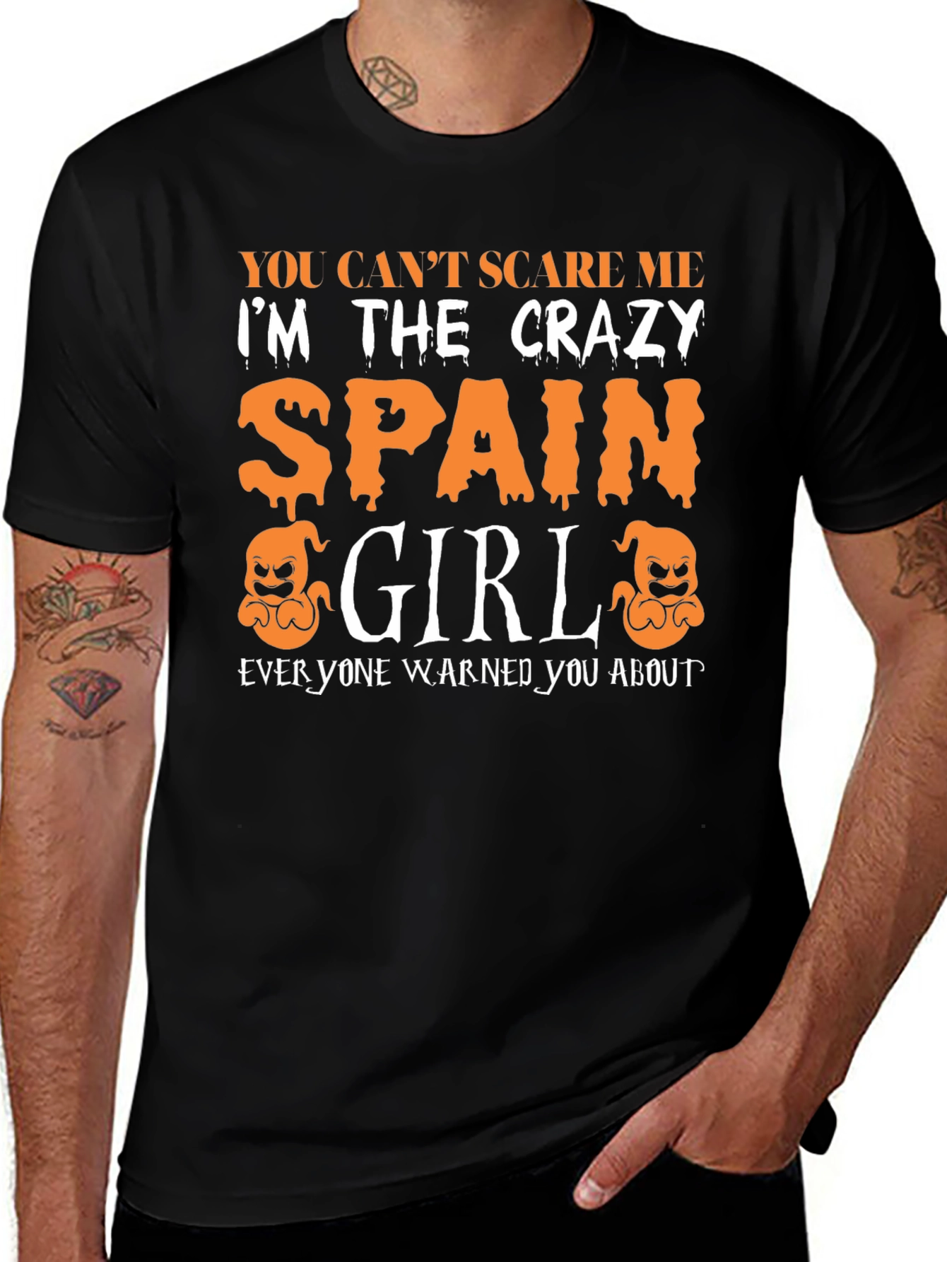 Crazy Spain Girl Halloween T-Shirt