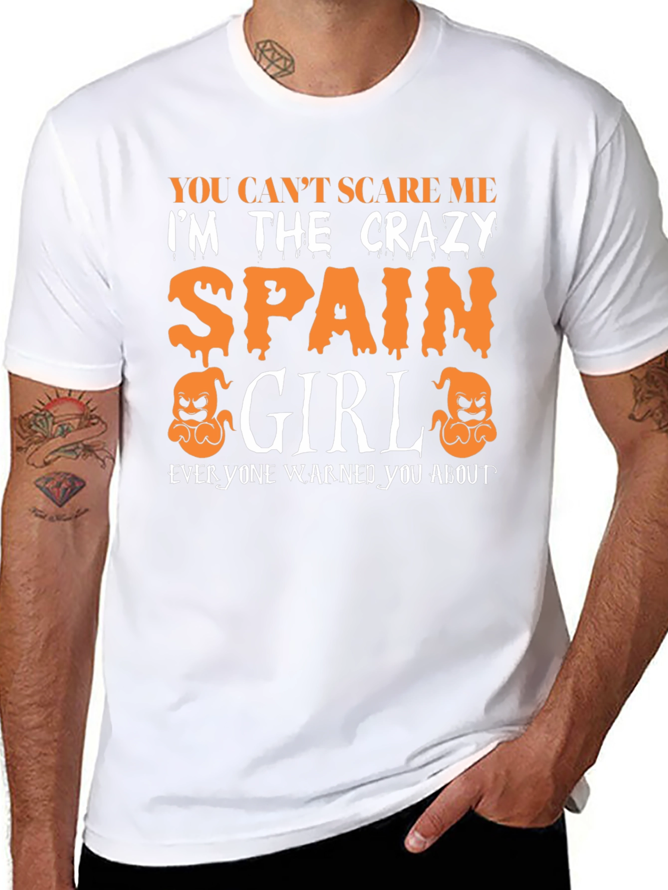 Crazy Spain Girl Halloween T-Shirt
