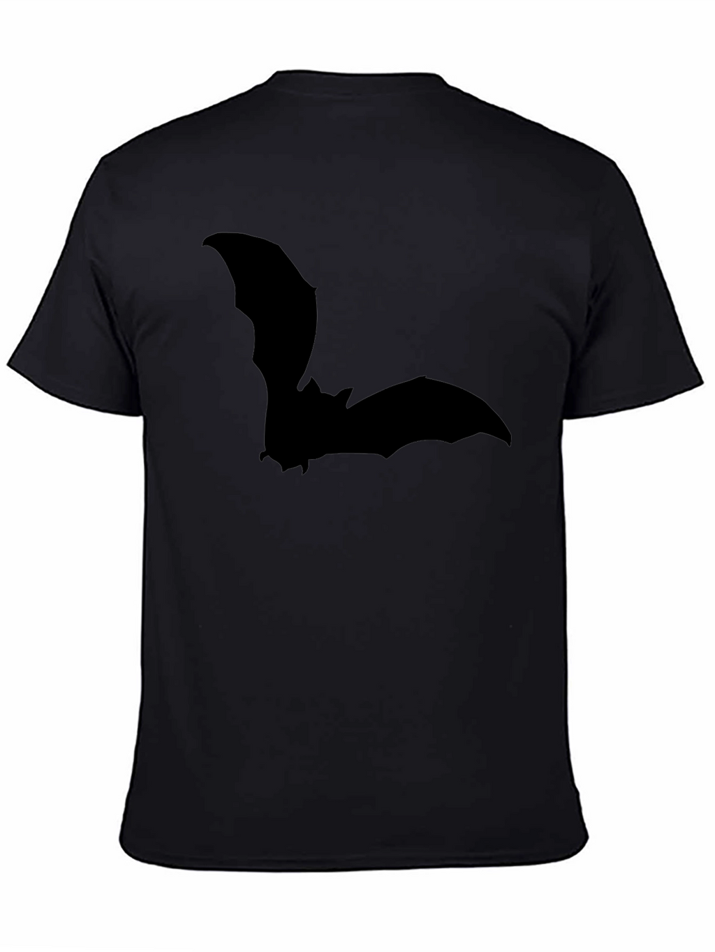 Bat Silhouette Graphic Tee - Mens Black T-Shirt