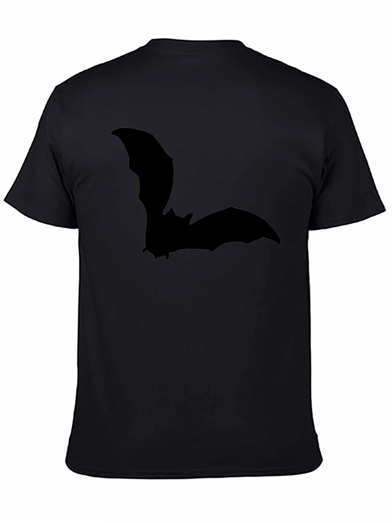 Bat Silhouette Graphic Tee - Mens Black T-Shirt