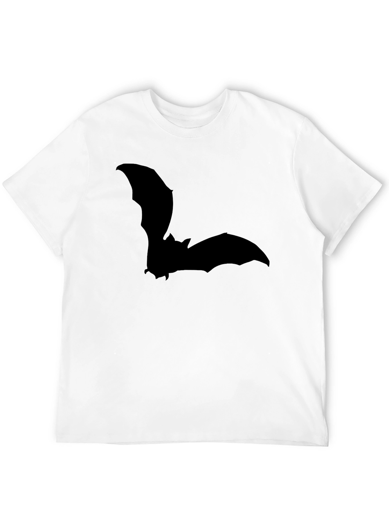 Bat Silhouette Graphic Tee - Mens Black T-Shirt