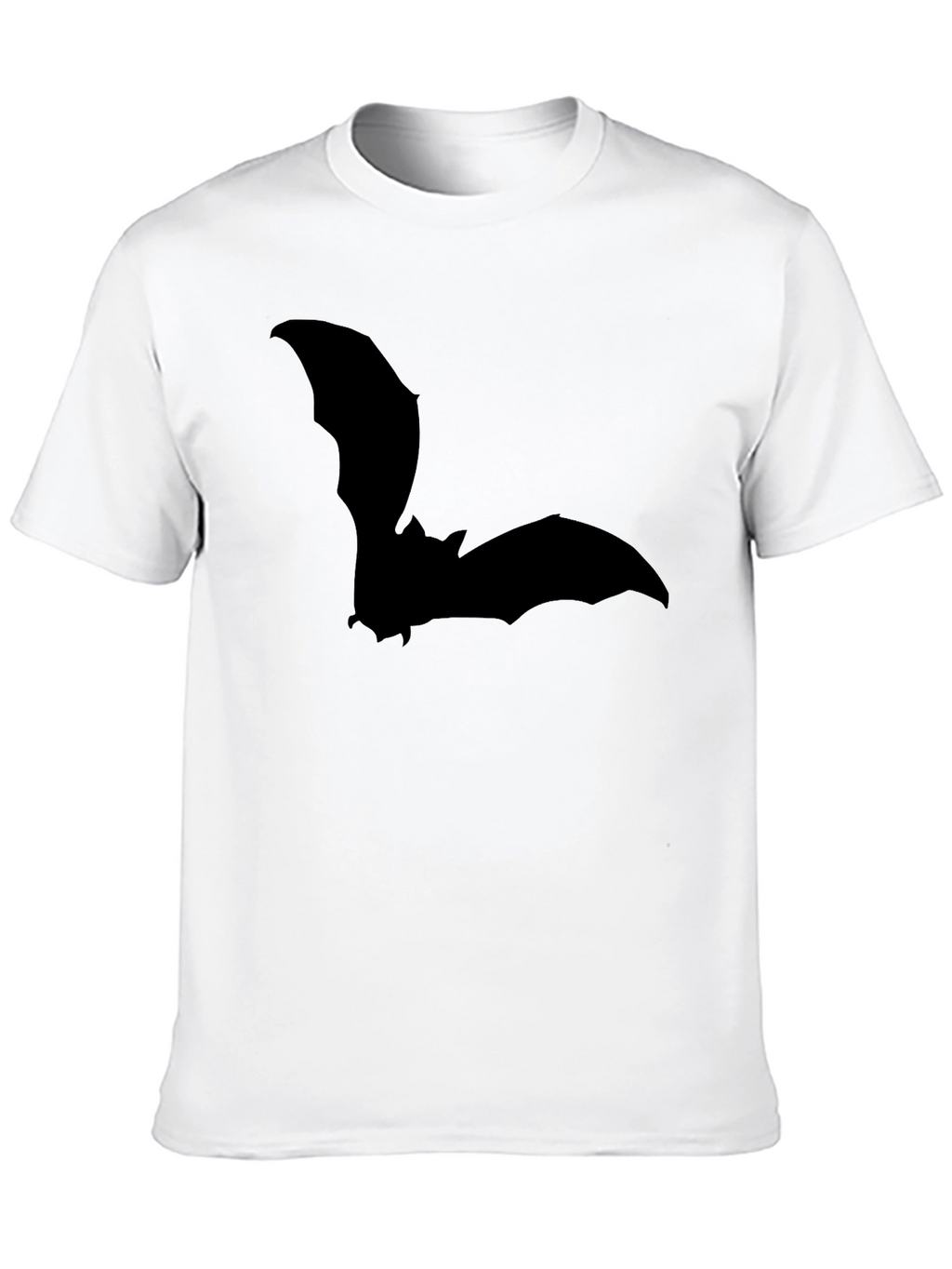 Bat Silhouette Graphic Tee - Mens Black T-Shirt