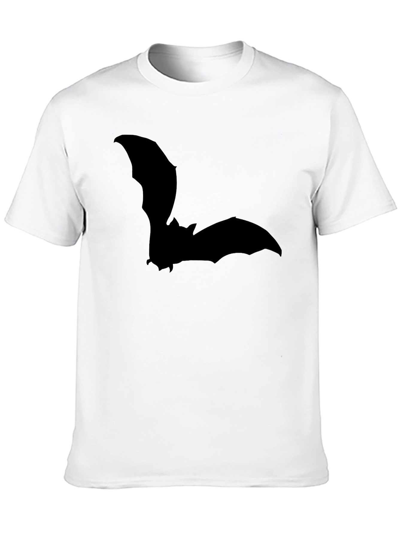 Bat Silhouette Graphic Tee - Mens Black T-Shirt