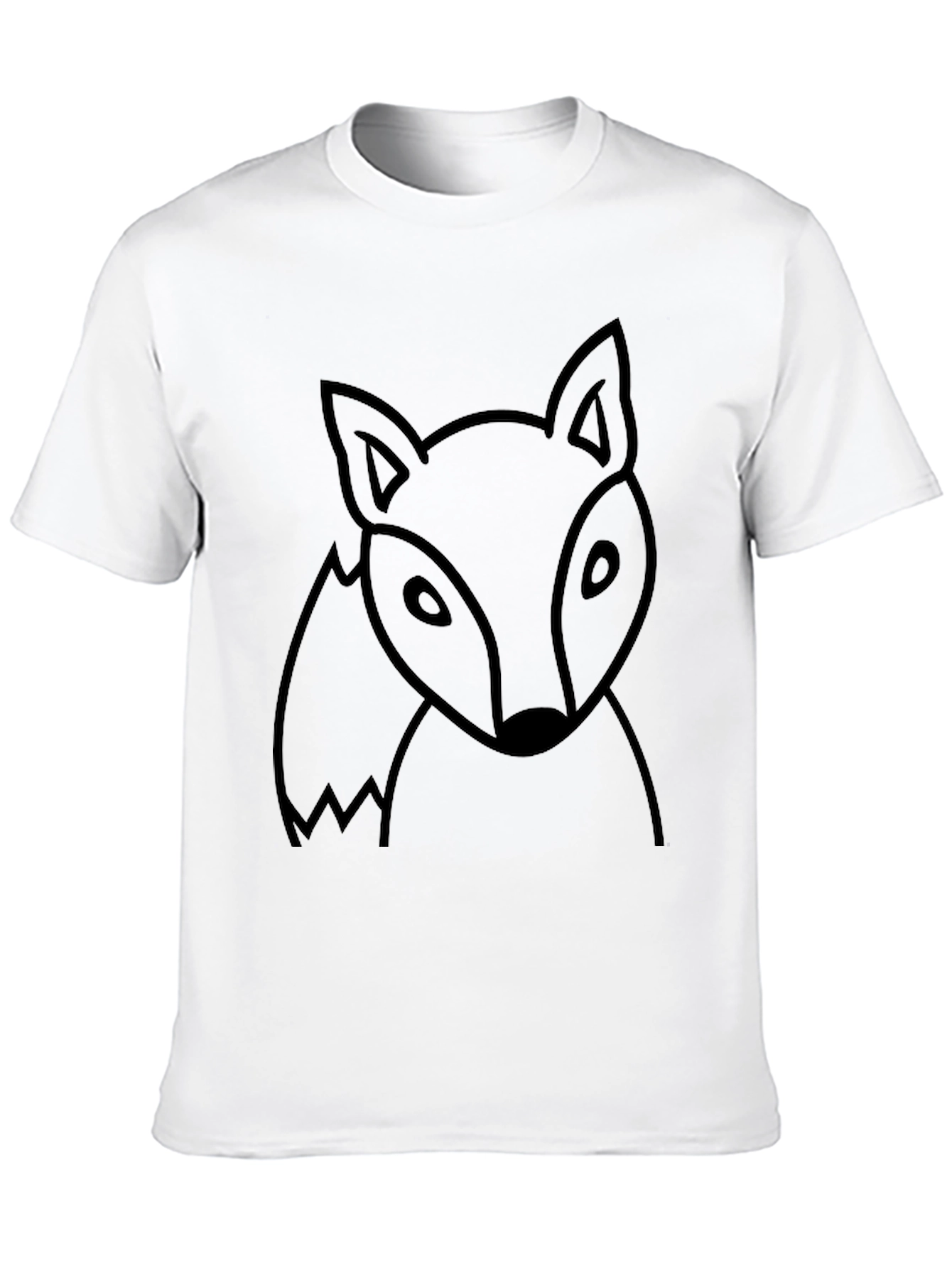 Mens Black Fox Graphic T-Shirt