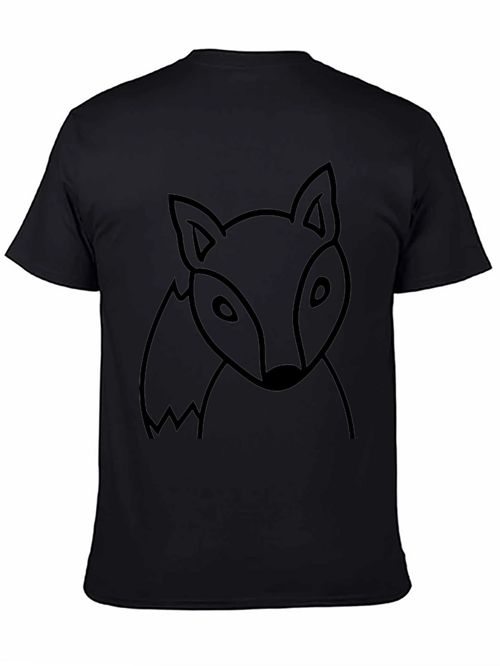 Mens Black Fox Graphic T-Shirt
