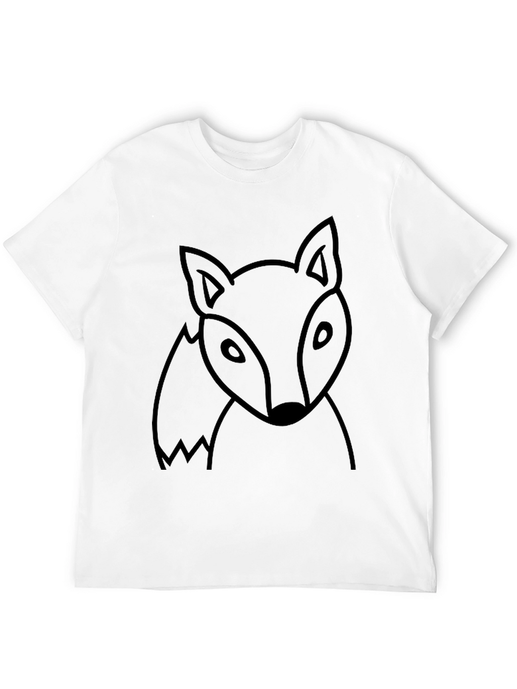 Mens Black Fox Graphic T-Shirt