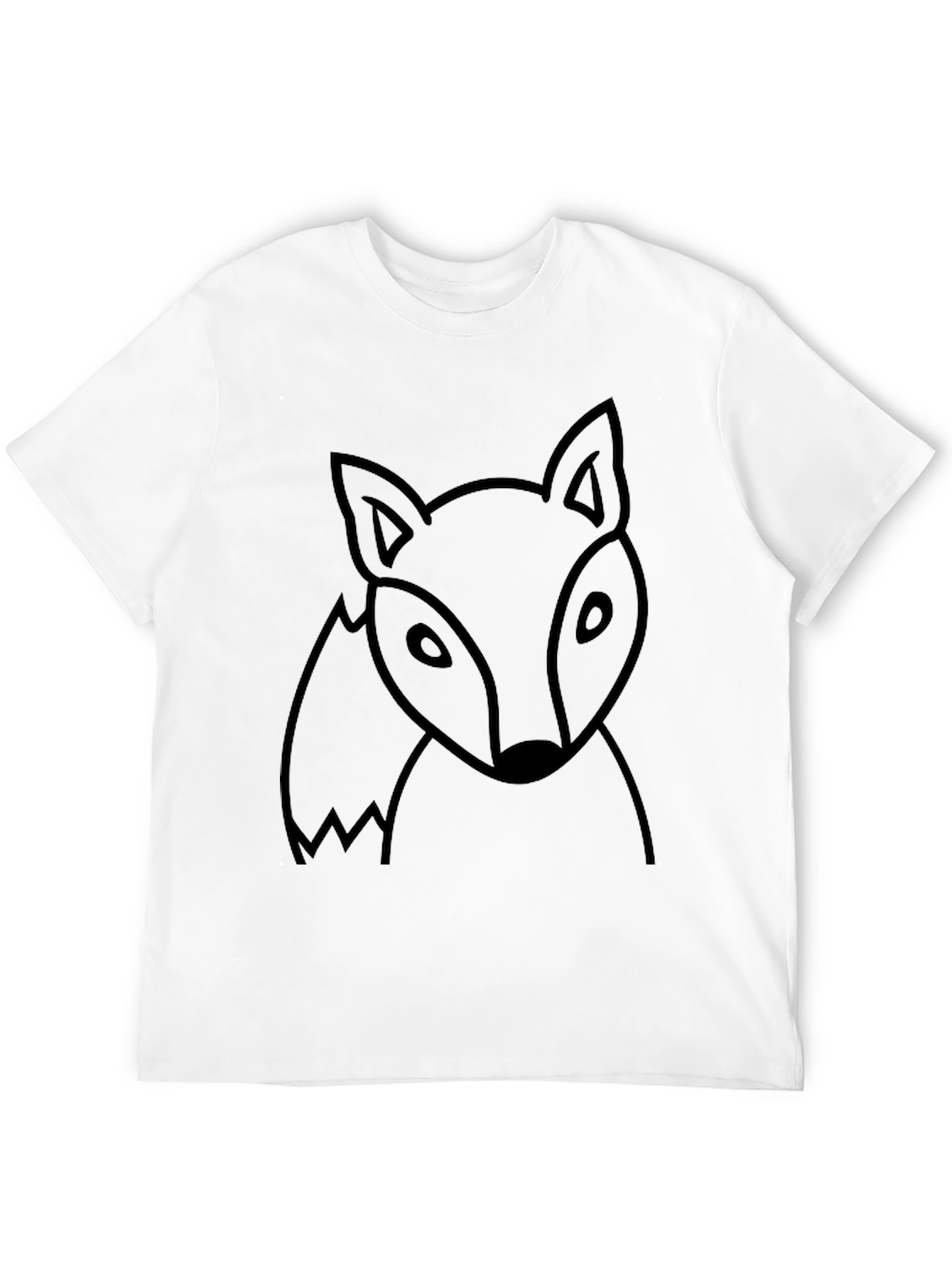 Mens Black Fox Graphic T-Shirt