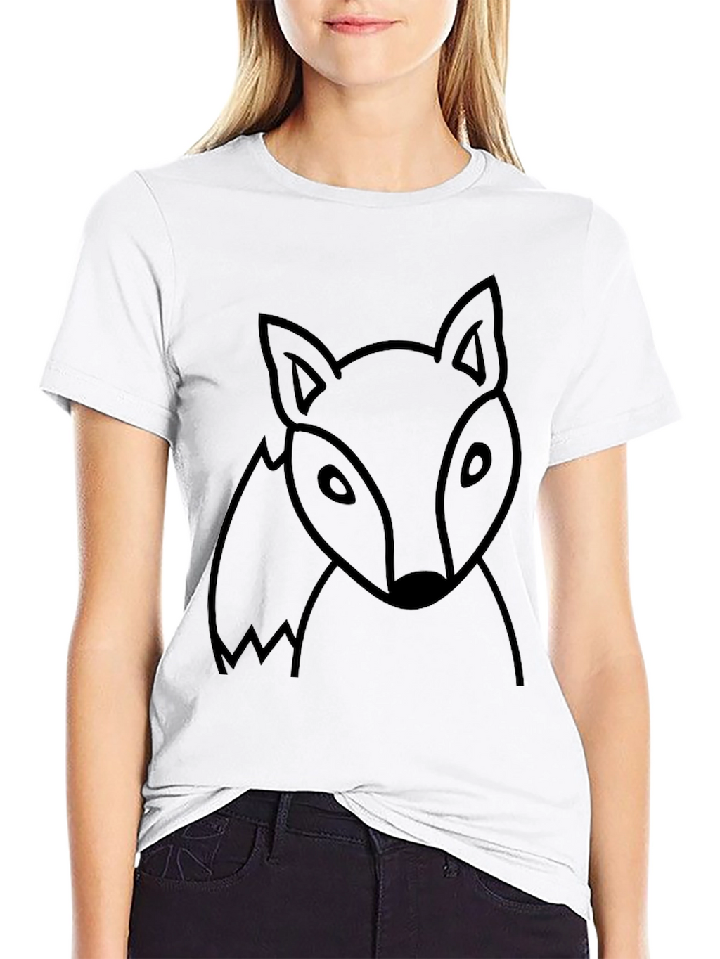 Mens Black Fox Graphic T-Shirt