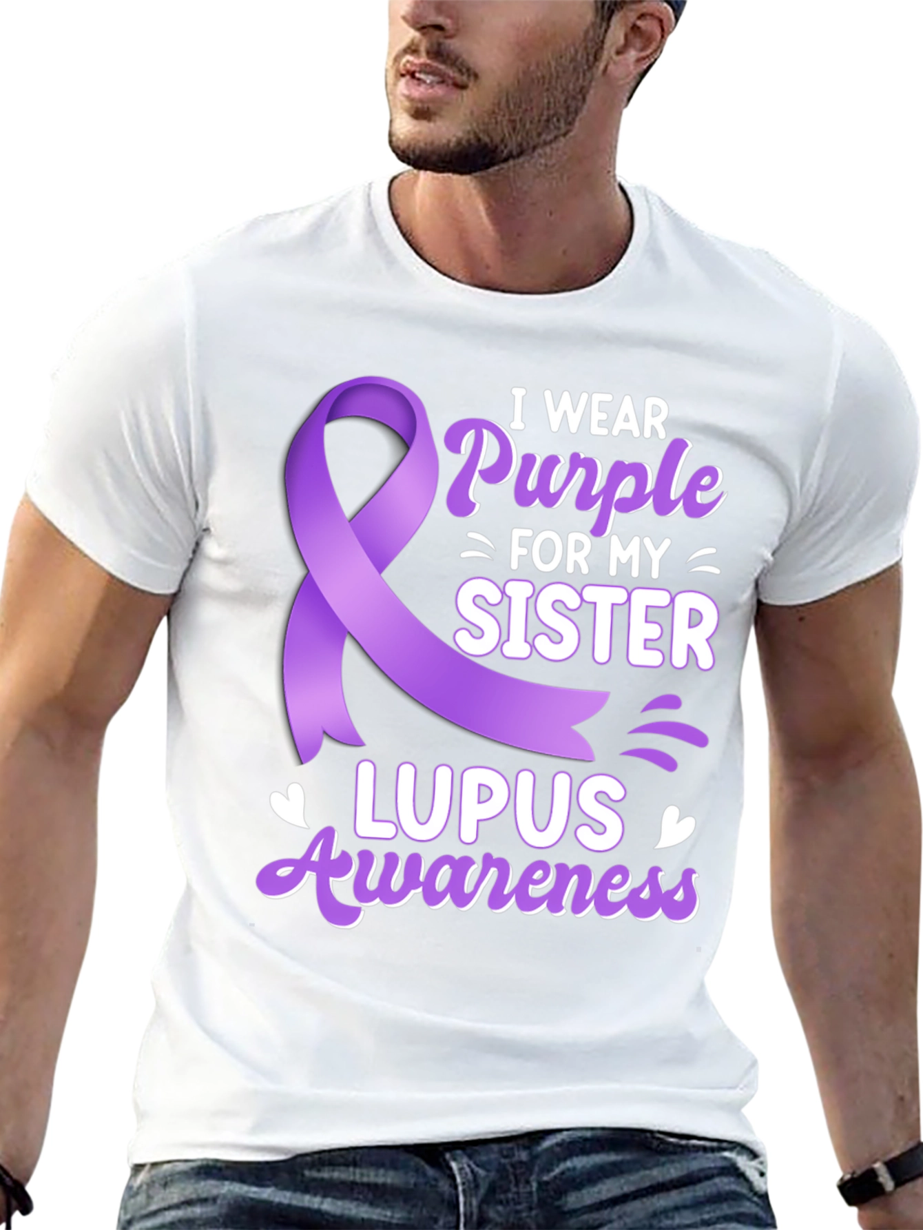 Lupus Awareness T-Shirt - I Wear Purple