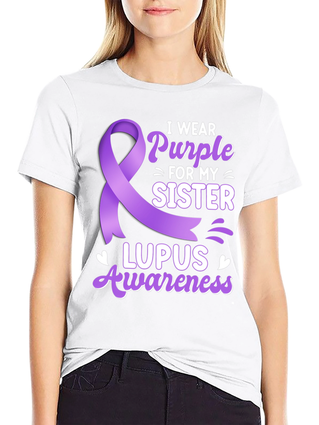 Lupus Awareness T-Shirt - I Wear Purple