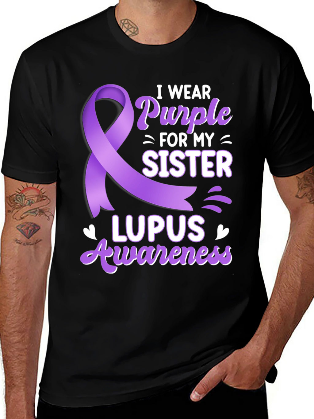 Lupus Awareness T-Shirt - I Wear Purple
