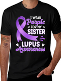 Lupus Awareness T-Shirt - I Wear Purple