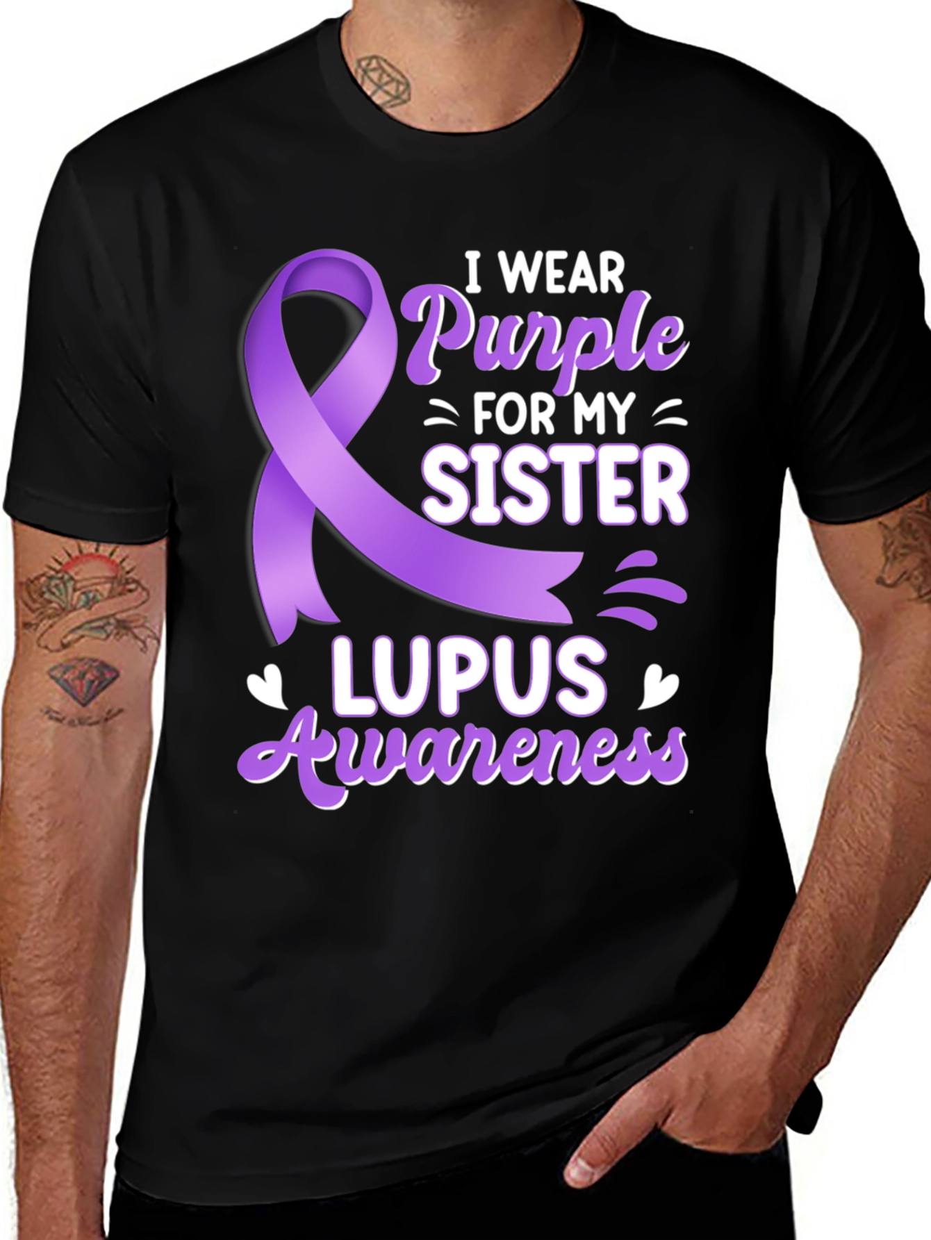 Lupus Awareness T-Shirt - I Wear Purple