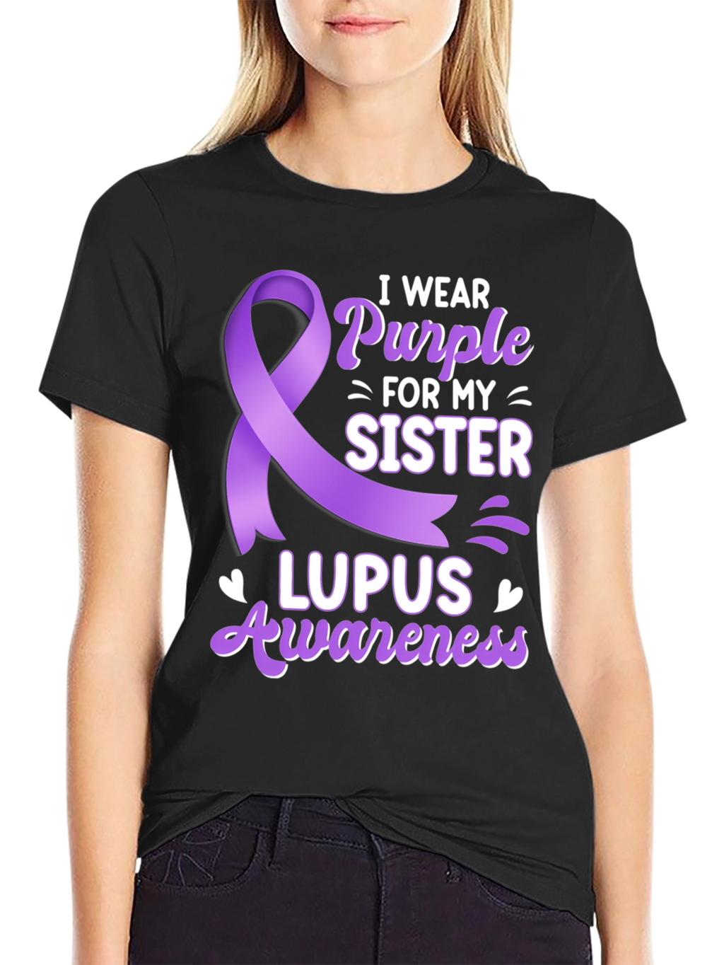 Lupus Awareness T-Shirt - I Wear Purple