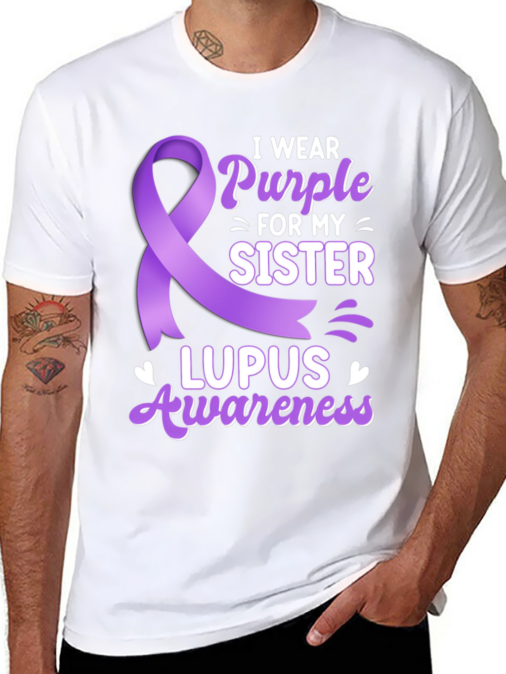 Lupus Awareness T-Shirt - I Wear Purple