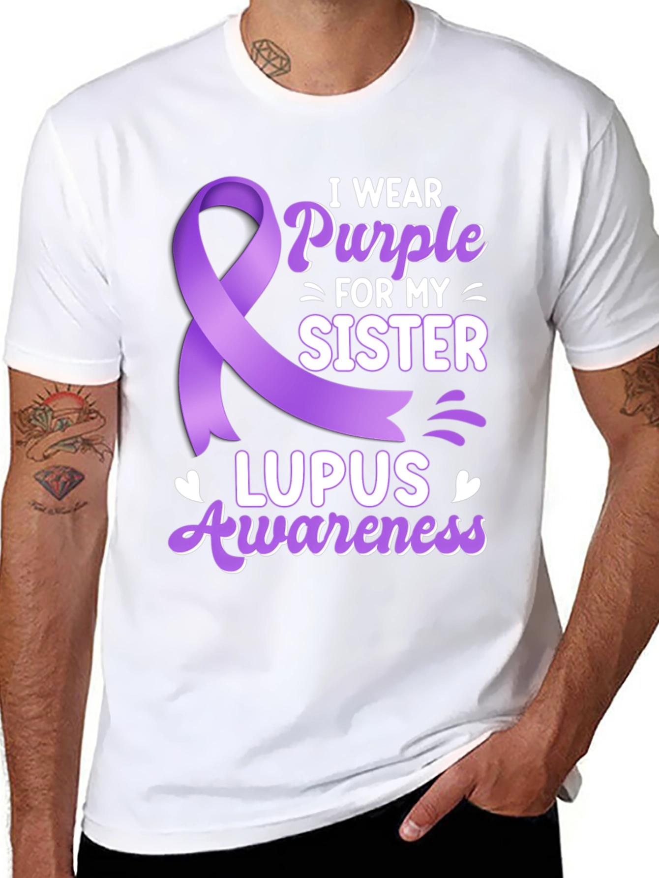 Lupus Awareness T-Shirt - I Wear Purple