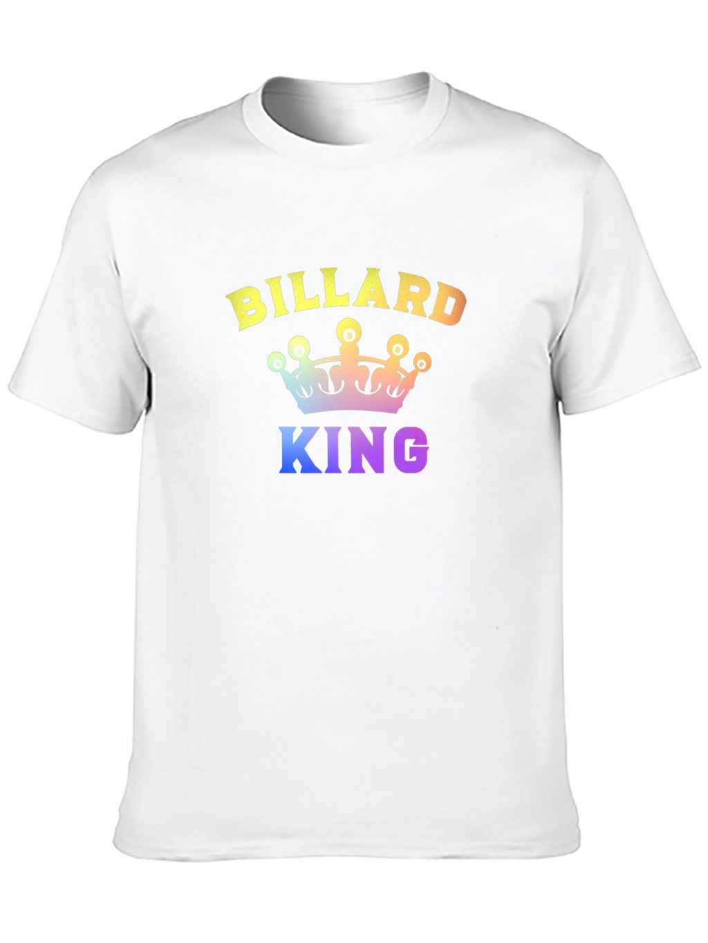 Billiard King Graphic T-Shirt - Rainbow Print