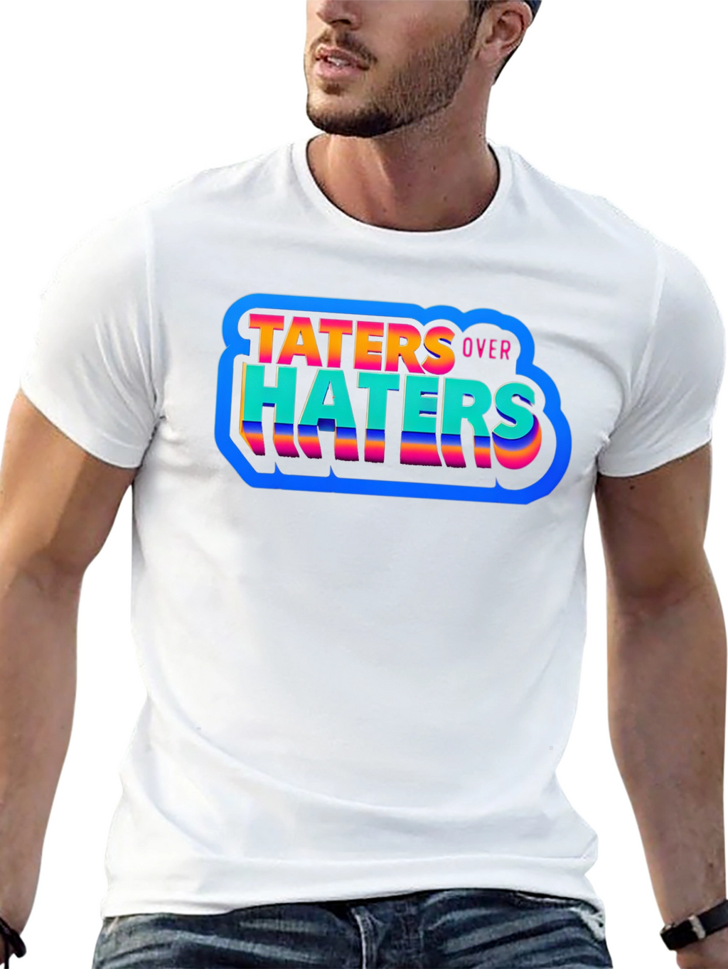 Taters Over Haters Graphic Tee - Trendy Comfort
