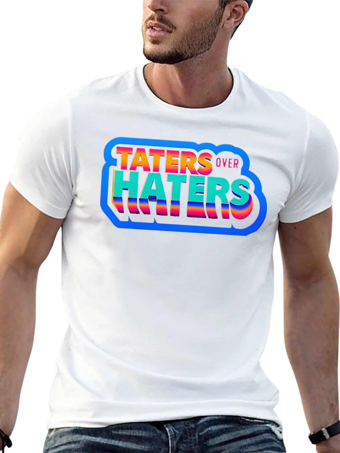 Taters Over Haters Graphic Tee - Trendy Comfort