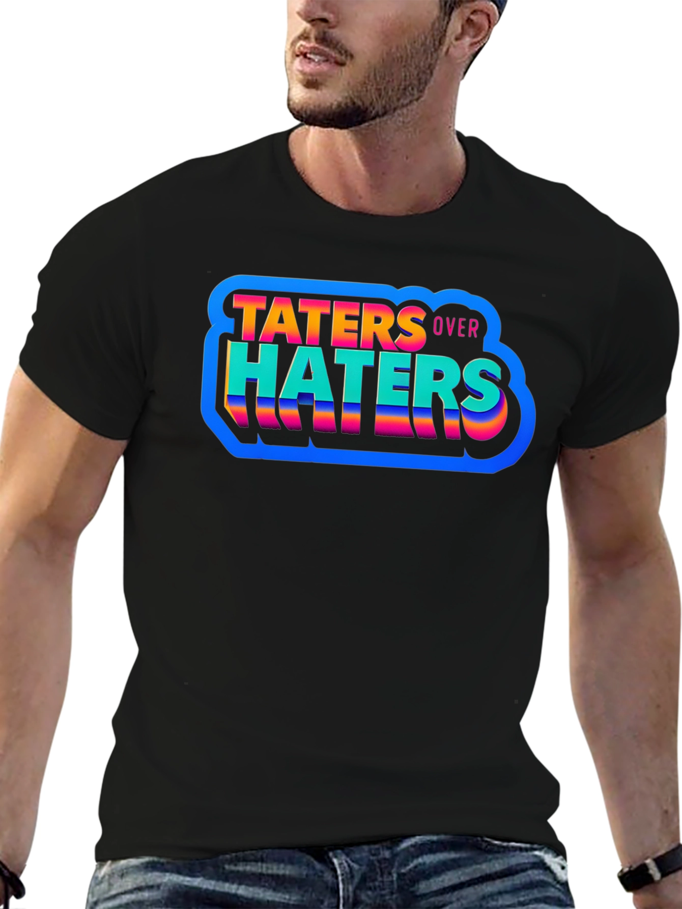 Taters Over Haters Graphic Tee - Trendy Comfort