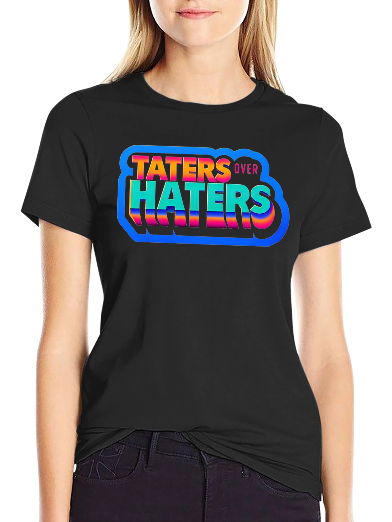 Taters Over Haters Graphic Tee - Trendy Comfort